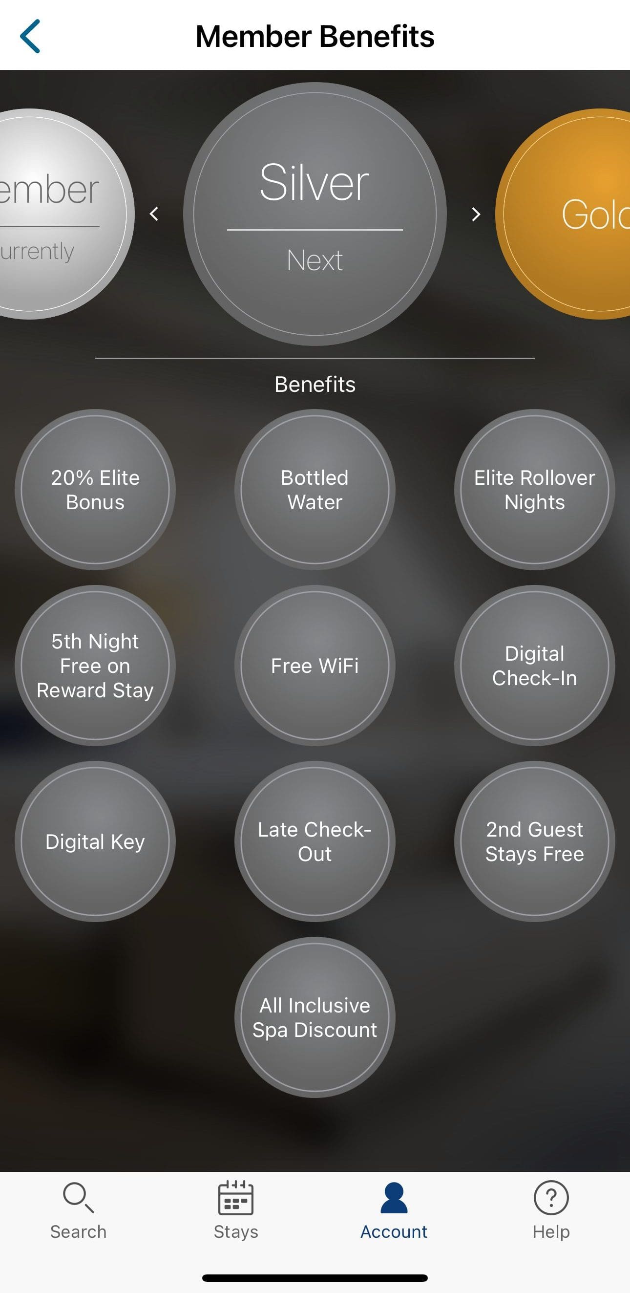 HiltonHonors silver status