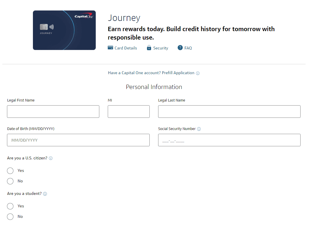 journey student application 2