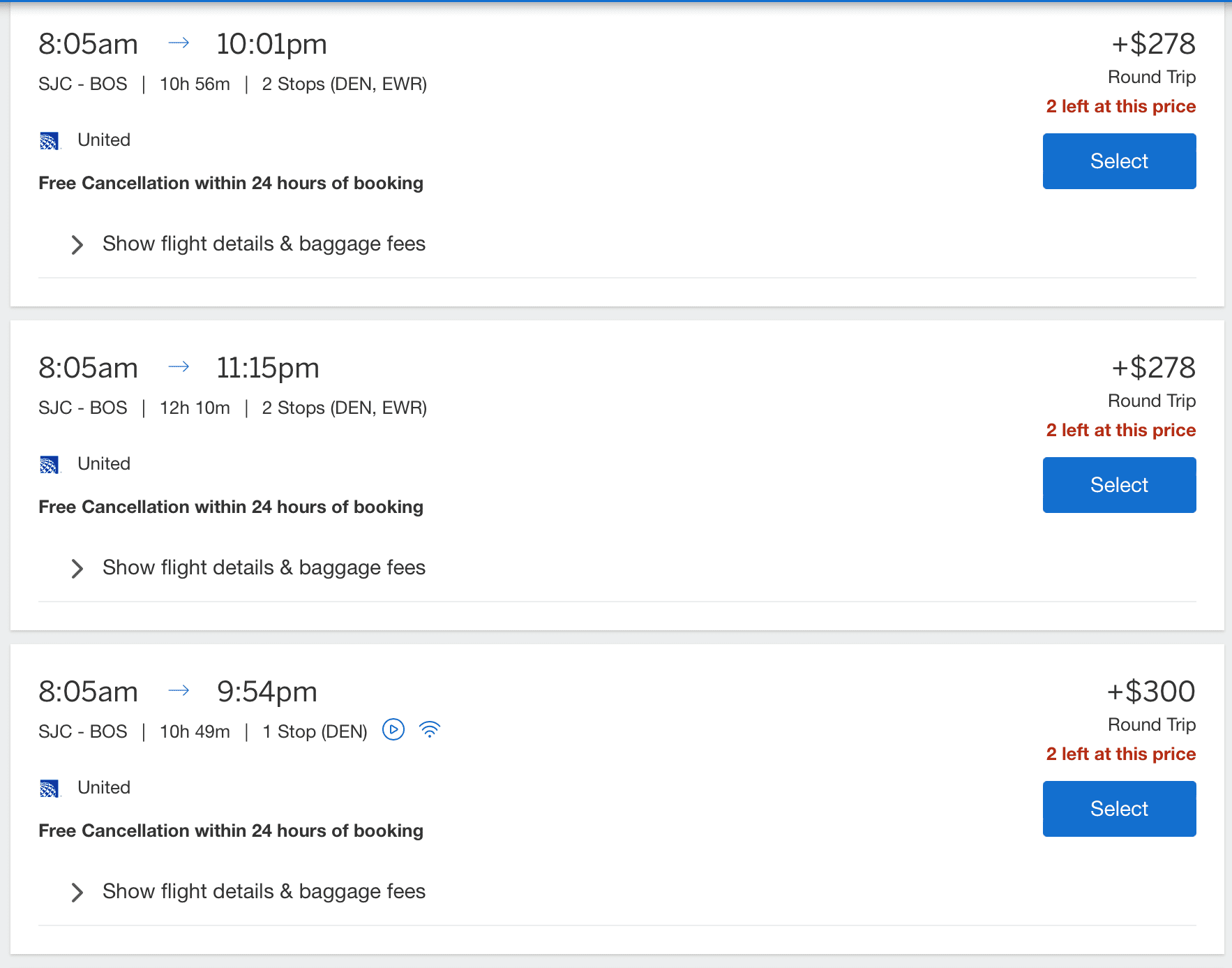 Pick United flights on amex travel portal