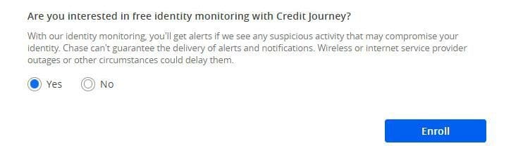 use credit journey on Chase website