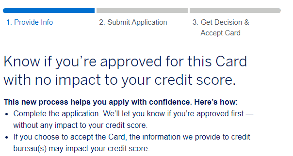 Amex pre approval