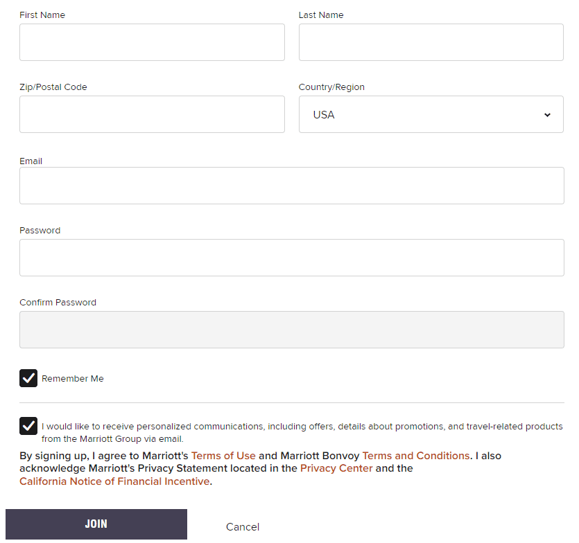 join marriot bonvoy program
