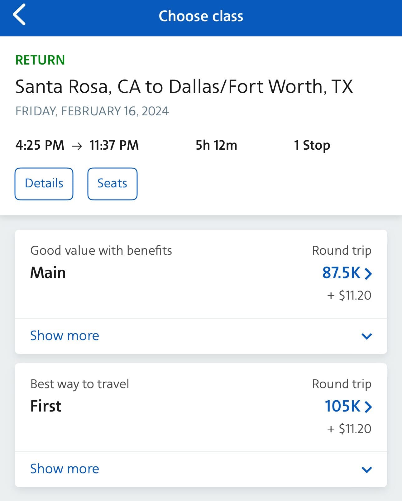 Book a flight with AAdvantage Mileup credit card miles
