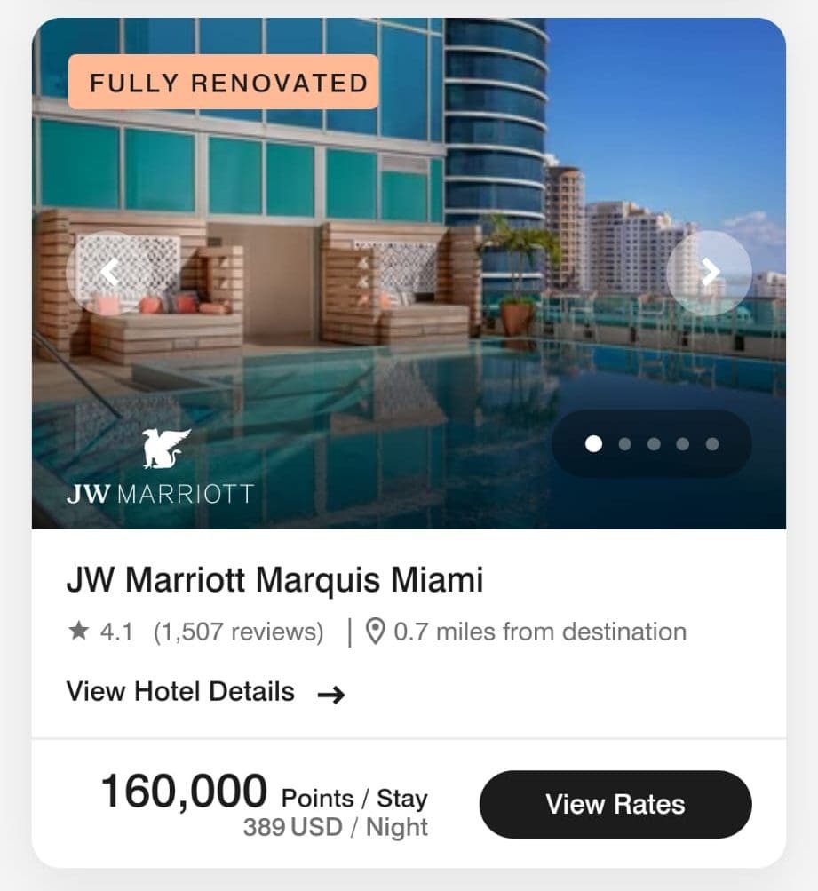 Book hotel stay with Marriot Bonvoy Boundless points