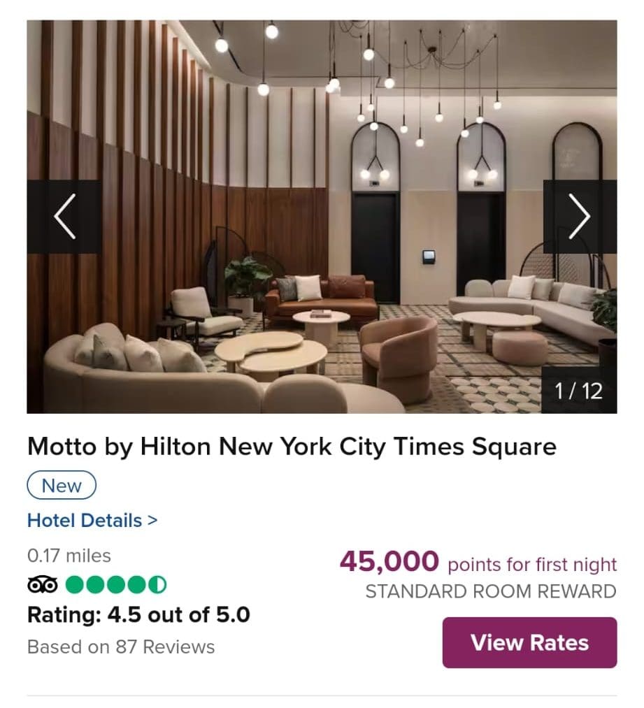 Book hotel with Hilton Honors miles