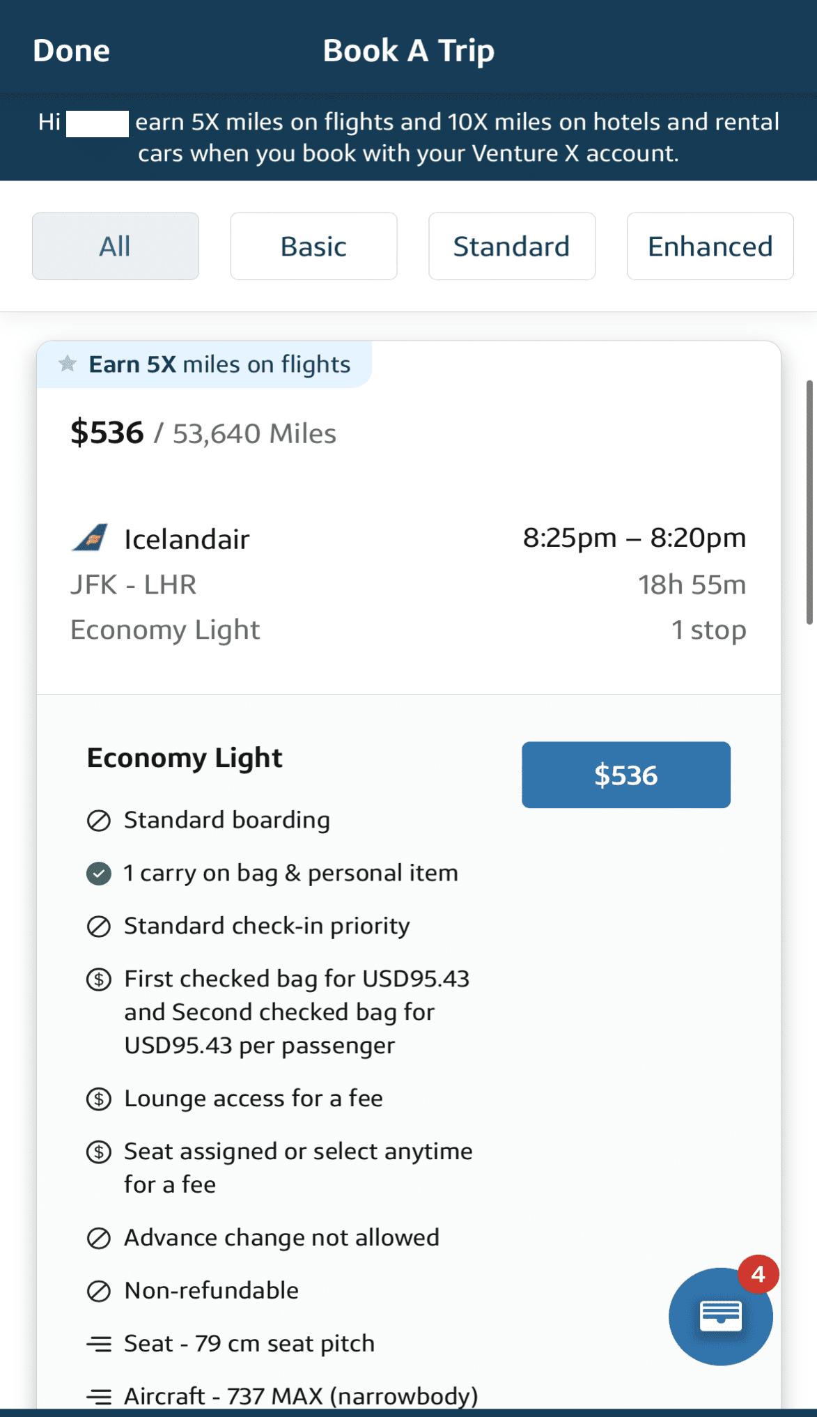 Earn 5x on flights when booking a trip with Capital One Venture X