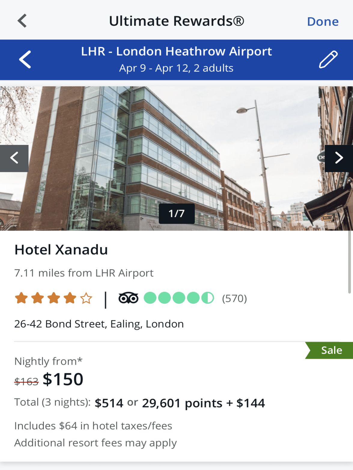 Chase book hotel with points