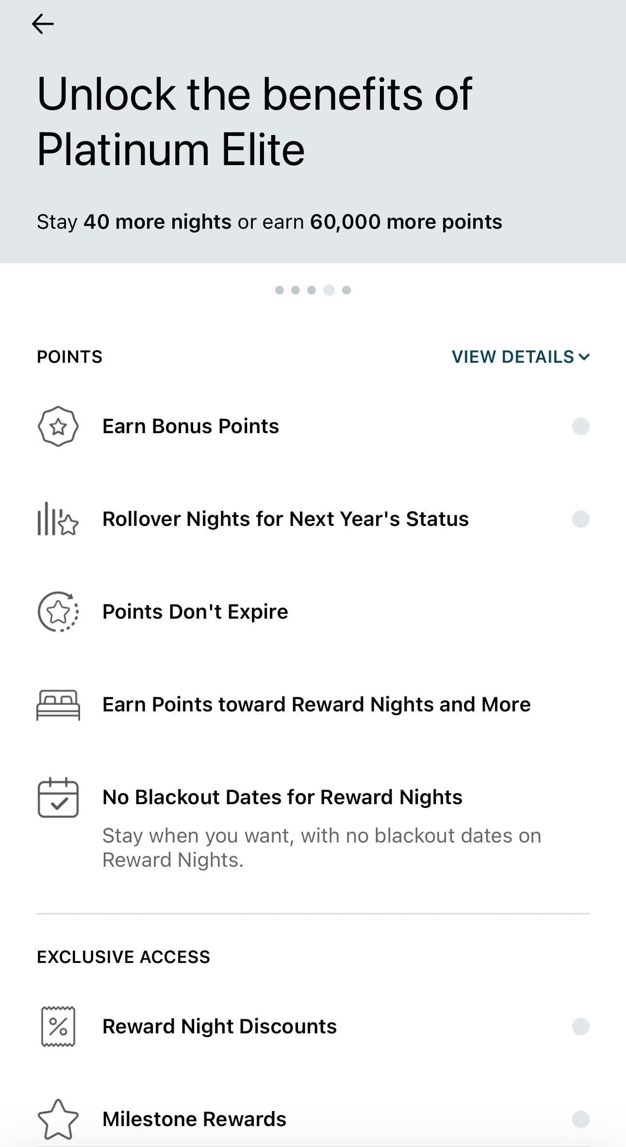 IHG platinum elite status benefits