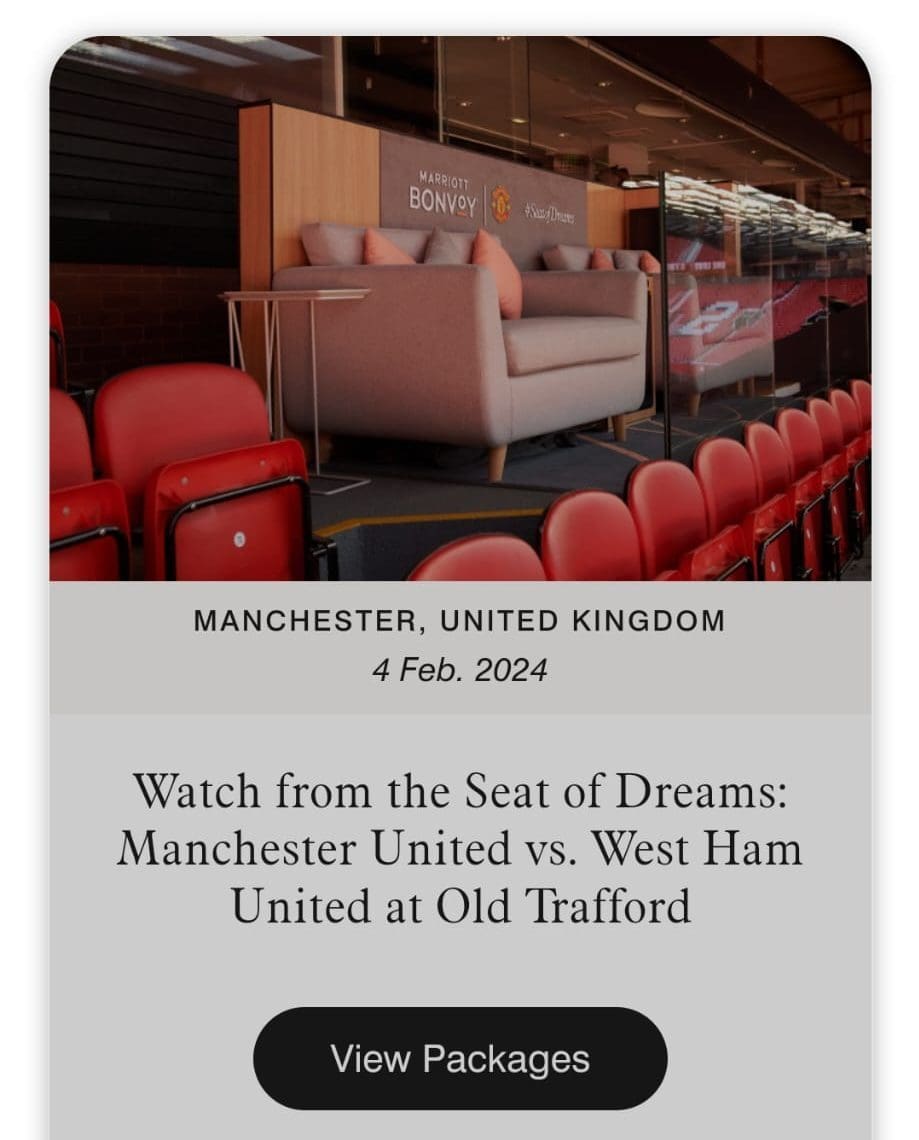 bid on Marriot Bonvoy Moments