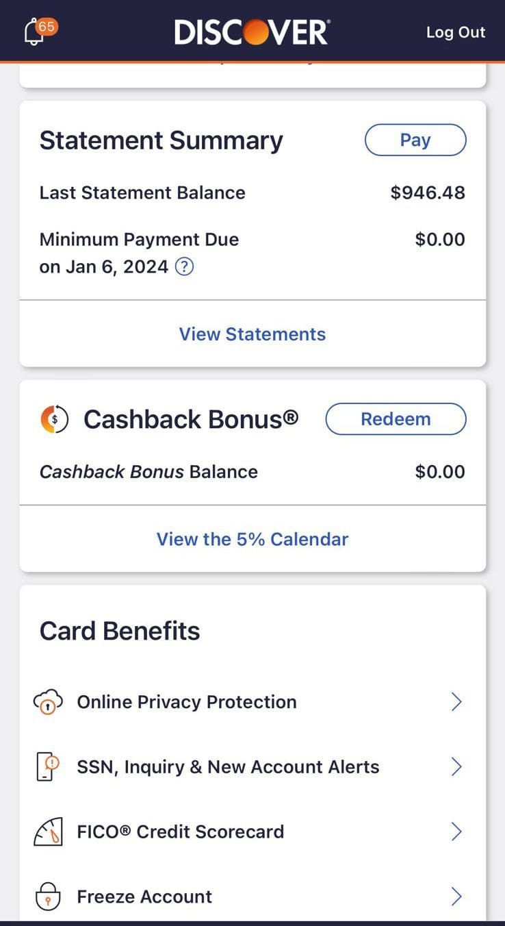 Discover it cash back card overview