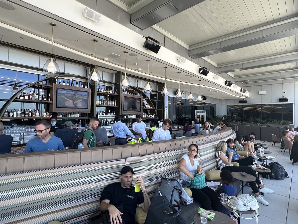 Delta Sky Club lounge at LAX International Airport in Los Angeles, California